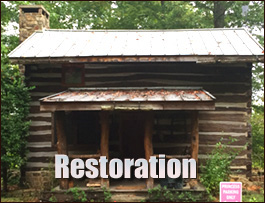 Historic Log Cabin Restoration  Ravenel,  South Carolina